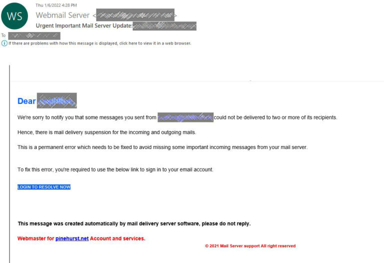 Read more about the article Beware of Phishing Messages